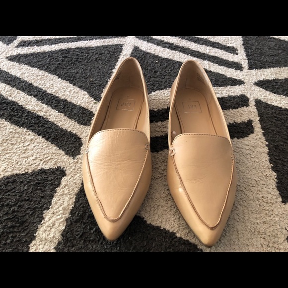 gap leather pointed loafers